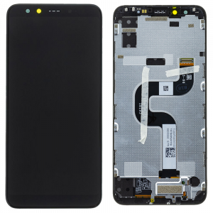 Οθόνη LCD με Touch Panel και Mid-Frame για Xiaomi Mi A2 - Μαύρο