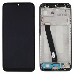 Γνήσια Οθόνη LCD με Touch Panel και Mid-Frame για Xiaomi Redmi 7 - Μαύρο