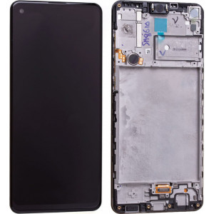 Samsung Οθόνη για Galaxy A21S (Μαύρο) GH82-22988A