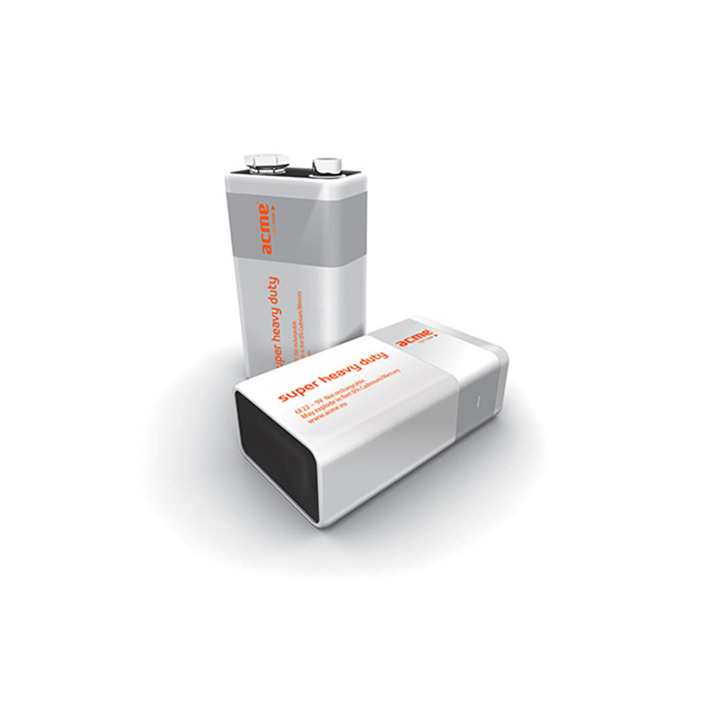 Μπαταρία Zinc Chloride Acme 6F22 Super Heavy Duty 9V Μπαταρία Zinc Chloride Acme 6F22 Super Heavy Duty 9V