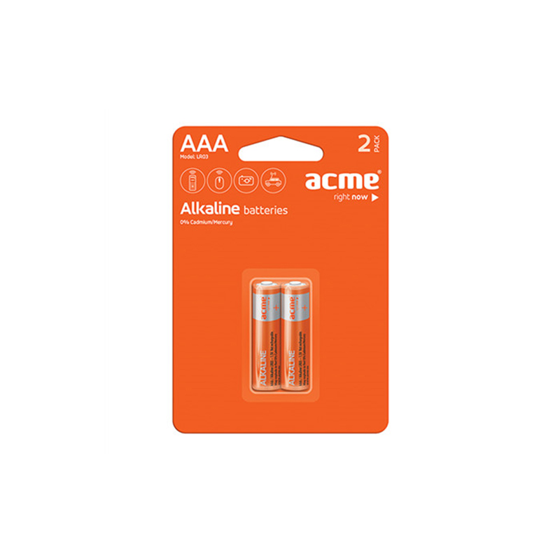 Μπαταρία Αλκαλική Acme LR03 AAA (2 pcs)