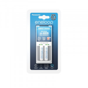 Φορτιστής Μπαταριών Panasonic Eneloop Compact Charger 2xAA (HR6) NiMH Μπαταριές 1900mAh