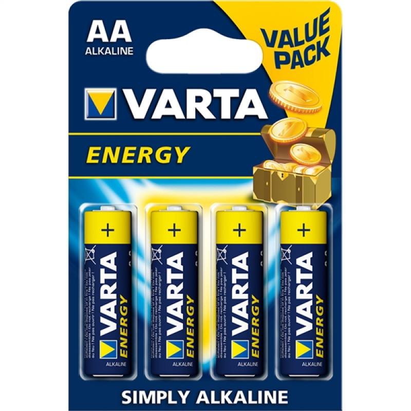 Μπαταρία Αλκαλική VARTA R6 (4pcs) AA Energy 