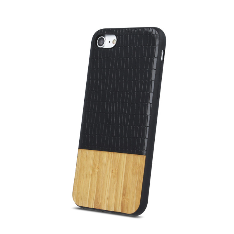 Θήκη Beeyo Wooden No3 για Apple iPhone 7/8 Plus - Καφέ/Μαύρο