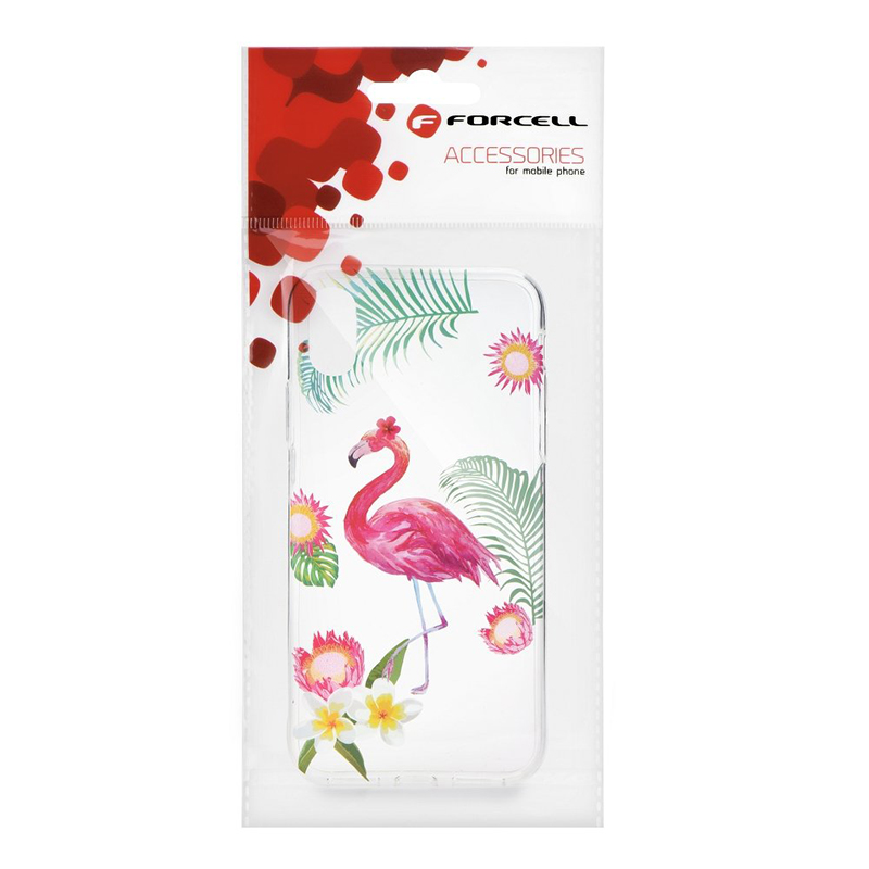 Θήκη Forcell Summer Flamingo Σιλικόνης Back Cover για Huawei Y6 2018