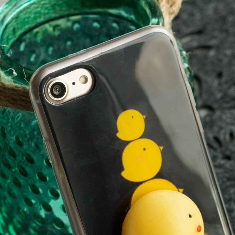 Θήκη 4D Chicken Animal Case για Huawei P10 Lite - Μαύρο/Κίτρινο