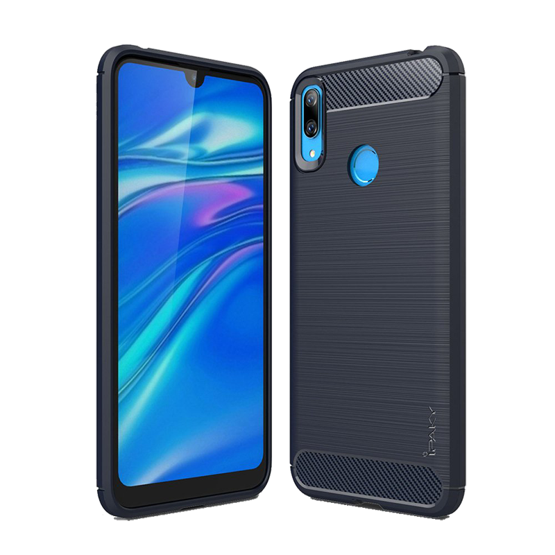 Θήκη iPaky Slim Carbon Flexible για Huawei Y7 2019 - Μπλε