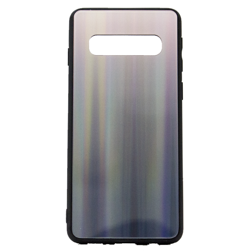 Θήκη Back Cover Aurora Glass για Samsung S10 - Καφέ / Μαύρο