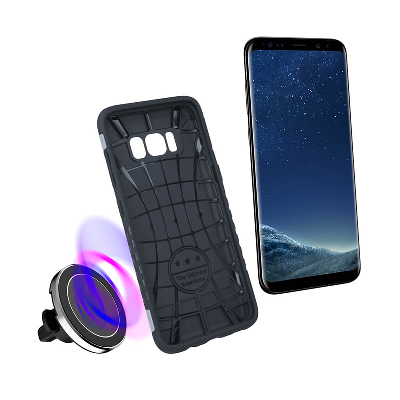 Θήκη Defender Magnetic Back Cover για Huawei Mate 10 Lite - Ασημί