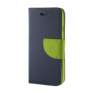 Θήκη Flip με Πορτάκι Fancy Book για Samsung A8 2018 A530 - Μπλε/Πράσινο