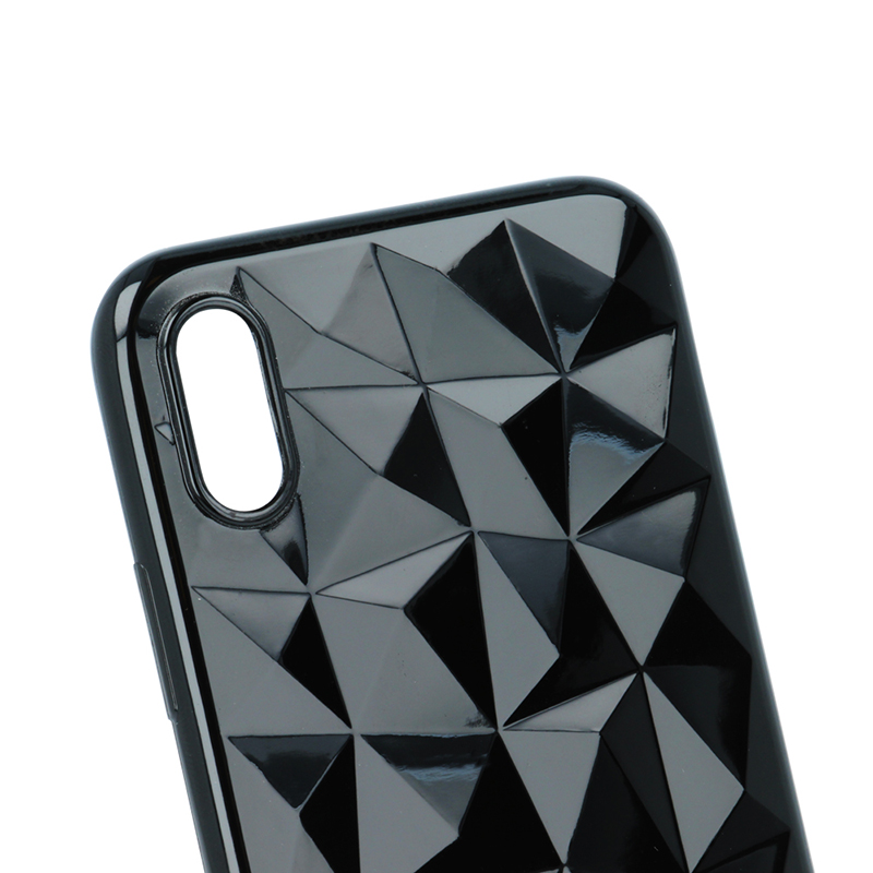 Θήκη Σιλικόνης Back Cover Geometric για iPhone X/XS - Μαύρο Θήκη Σιλικόνης Back Cover Geometric για iPhone X/XS - Μαύρο