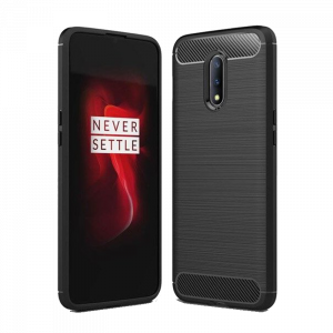 Θήκη Carbon Flexible Back Cover για OnePlus 7 - Μαύρο
