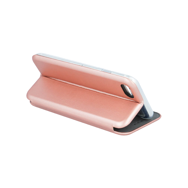 Θήκη Flip με Πορτάκι Smart Diva για Xiaomi Mi Note 10 - Ροζέ Χρυσό