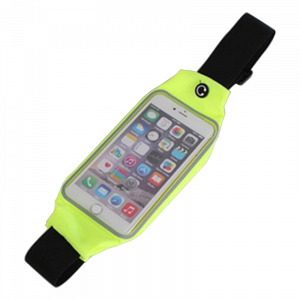 Sports Waist Case with Window για Smartphones 6.2" - Θήκη Μέσης με παράθυρο για Smartphones - Κίτρινο