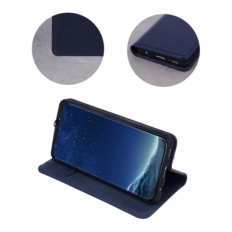 Θήκη Flip με Πορτάκι Smart Pro για Samsung Galaxy A51 - Μπλε