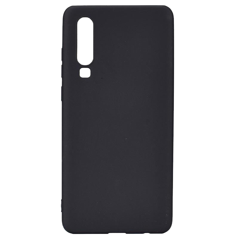 Θήκη Σιλικόνης Back Cover Soft Matt για Huawei P30 - Μαύρο
