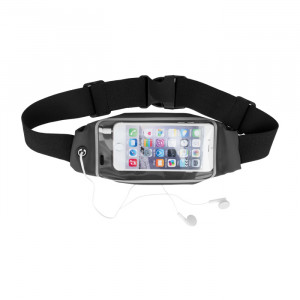 Sports Waist Case with Window για Smartphones 5.5" - Θήκη Μέσης με παράθυρο για Smartphones - Μαύρο