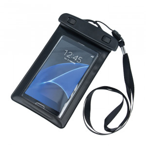 Αδιάβροχη Θήκη με Tape για Smartphones 4.5"-5.0" (162mm x 100mm) - Μαύρο
