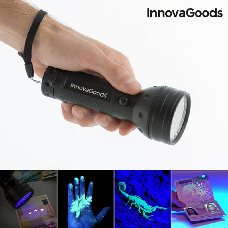 Φακός LED με υπεριώδες φως InnovaGoods Φακός LED με υπεριώδες φως InnovaGoods