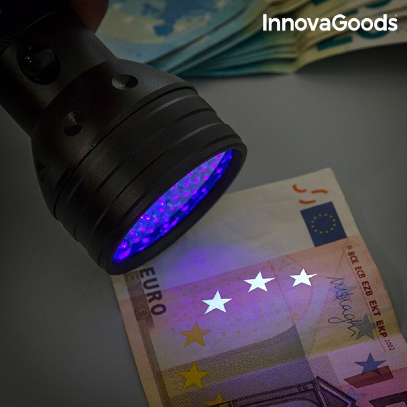 Φακός LED με υπεριώδες φως InnovaGoods Φακός LED με υπεριώδες φως InnovaGoods
