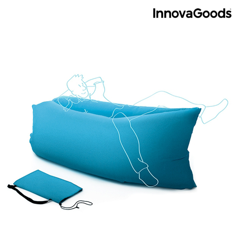 Φουσκωτό Στρώμα και Κάθισμα Ξαπλώστρα Innovagoods - Μπλε Φουσκωτό Στρώμα και Κάθισμα Ξαπλώστρα Innovagoods - Μπλε