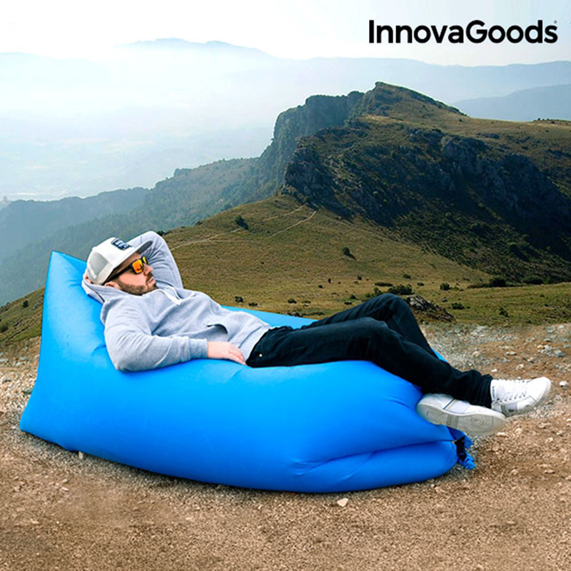 Φουσκωτό Στρώμα και Κάθισμα Ξαπλώστρα Innovagoods - Μπλε Φουσκωτό Στρώμα και Κάθισμα Ξαπλώστρα Innovagoods - Μπλε