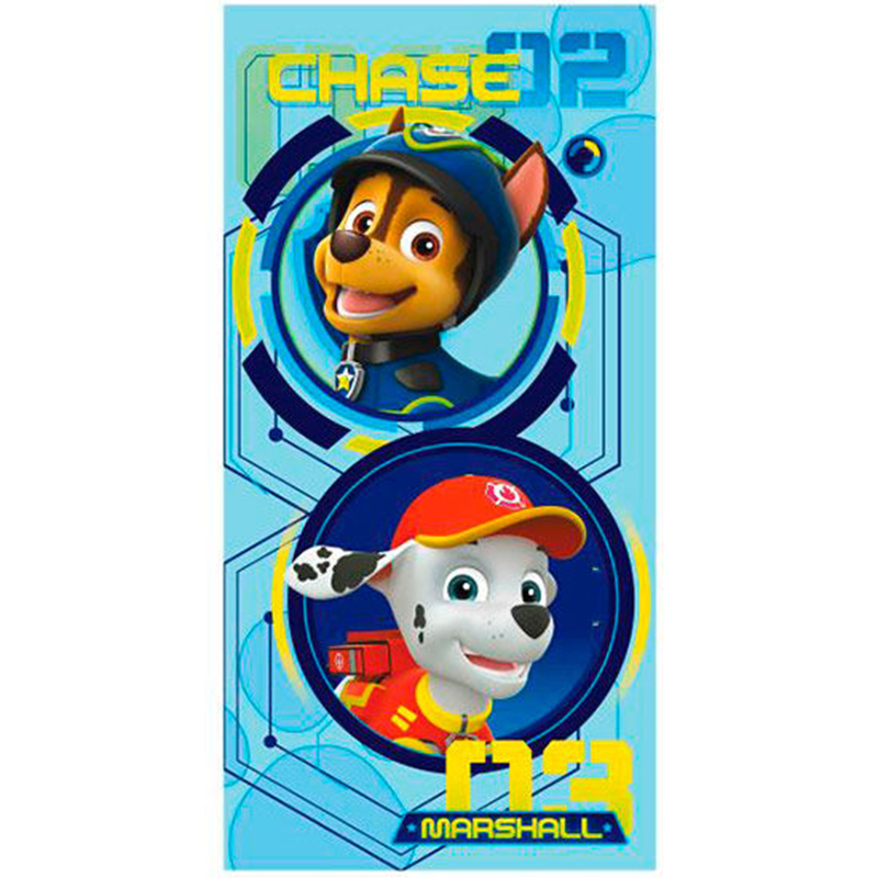 Πετσέτα Θαλάσσης για Παιδιά Astro Paw Patrol Marshall και Chase Πετσέτα Θαλάσσης για Παιδιά Astro Paw Patrol Marshall και Chase