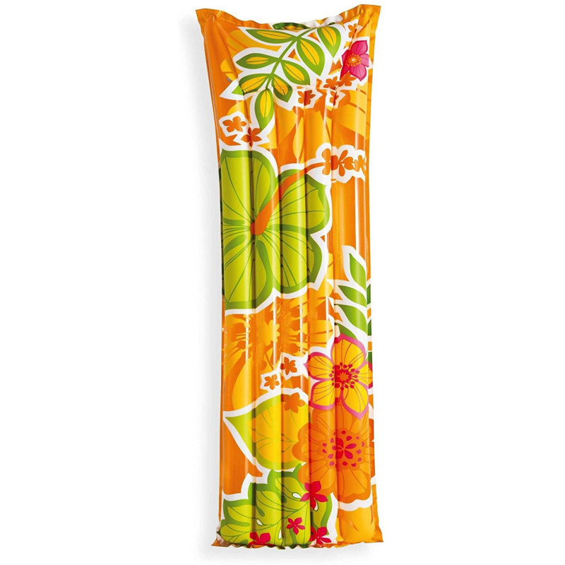 Φουσκωτό Στρώμα INTEX Flower - Πορτοκαλί Φουσκωτό Στρώμα INTEX Flower - Πορτοκαλί
