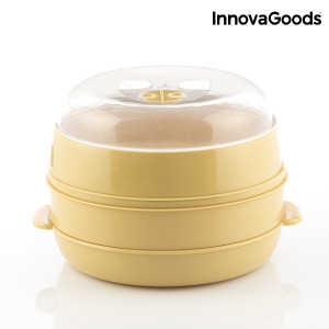 Διπλός ατμομάγειρας InnovaGoods για φούρνο μικροκυμάτων
