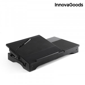 Πτυσσόμενο Τραπέζι με LED για Laptop InnovaGoods V0100441 - Γκρι