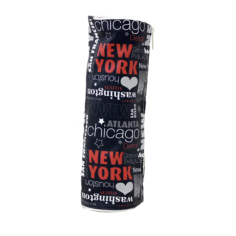 Σχολική Κασετίνα Βαρελάκι JUSTnote NEW YORK 702096 - Μαύρο Σχολική Κασετίνα Βαρελάκι JUSTnote NEW YORK 702096 - Μαύρο
