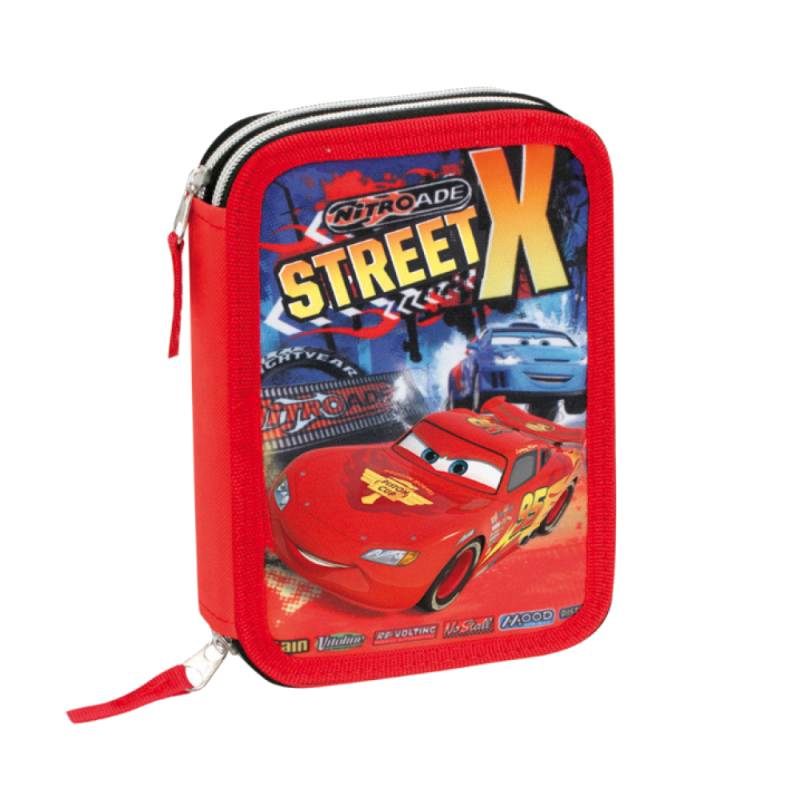 Σχολική Διπλή κασετίνα Perona Disney Cars Σχολική Διπλή κασετίνα Perona Disney Cars