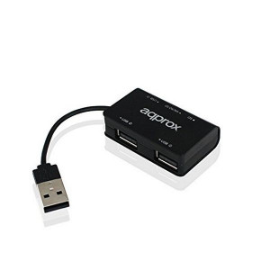 USB Hub approx! APPHT8B SD/MICRO SD USB 2.0 - Μαύρο