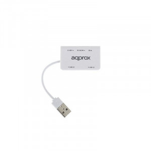 USB Hub approx! APPHT8W SD/MICRO SD USB 2.0 - Λευκό