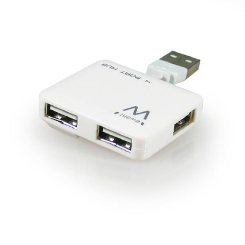 Mini USB Hub EWENT 4-Port EW1125 USB 2.0 - Άσπρο