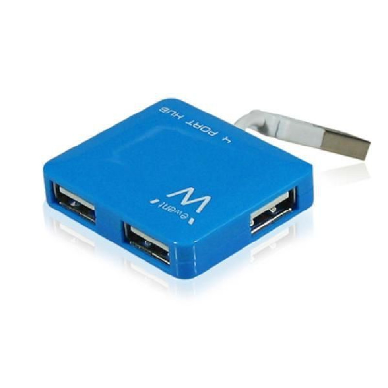 Mini USB Hub EWENT 4-Port EW1126 USB 2.0 - Μπλε