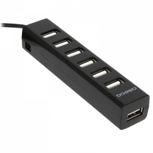 USB Hub OMEGA 7-Port OUHT7PB USB 2.0 - Μαύρο