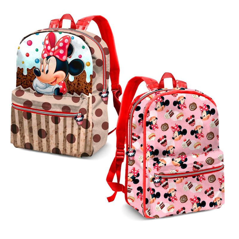 Σχολική Τσάντα Backpack Δύο όψεων Karactermania Disney Minnie Mouse Muffin 