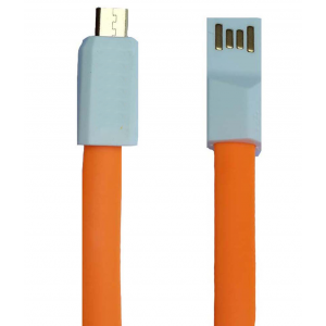 Καλώδιο Φόρτισης και Μεταφοράς Δεδομένων MicroUSB - Πορτοκαλί