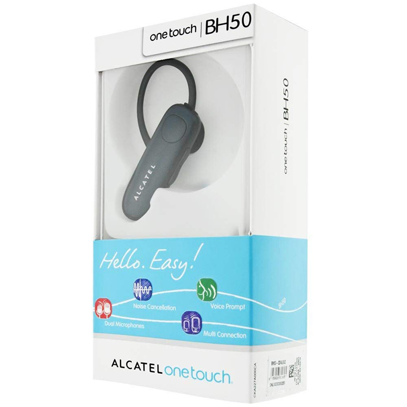 Ακουστικό Bluetooth Alcatel One Touch BH50 - Μαύρο Ακουστικό Bluetooth Alcatel One Touch BH50 - Μαύρο