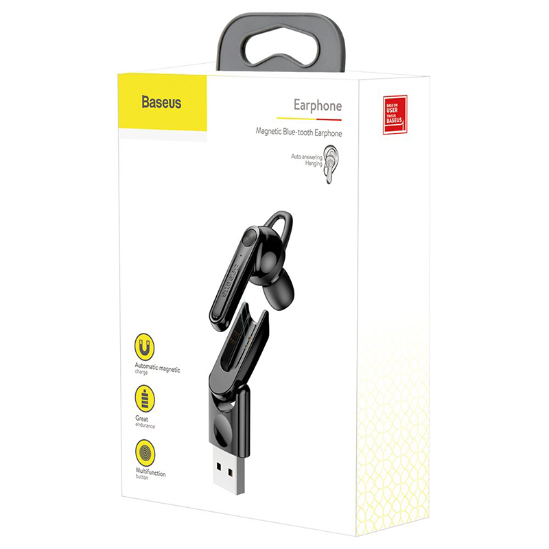 Ακουστικό Bluetooth Baseus NGCX-01 - Μαύρο Ακουστικό Bluetooth Baseus NGCX-01 - Μαύρο