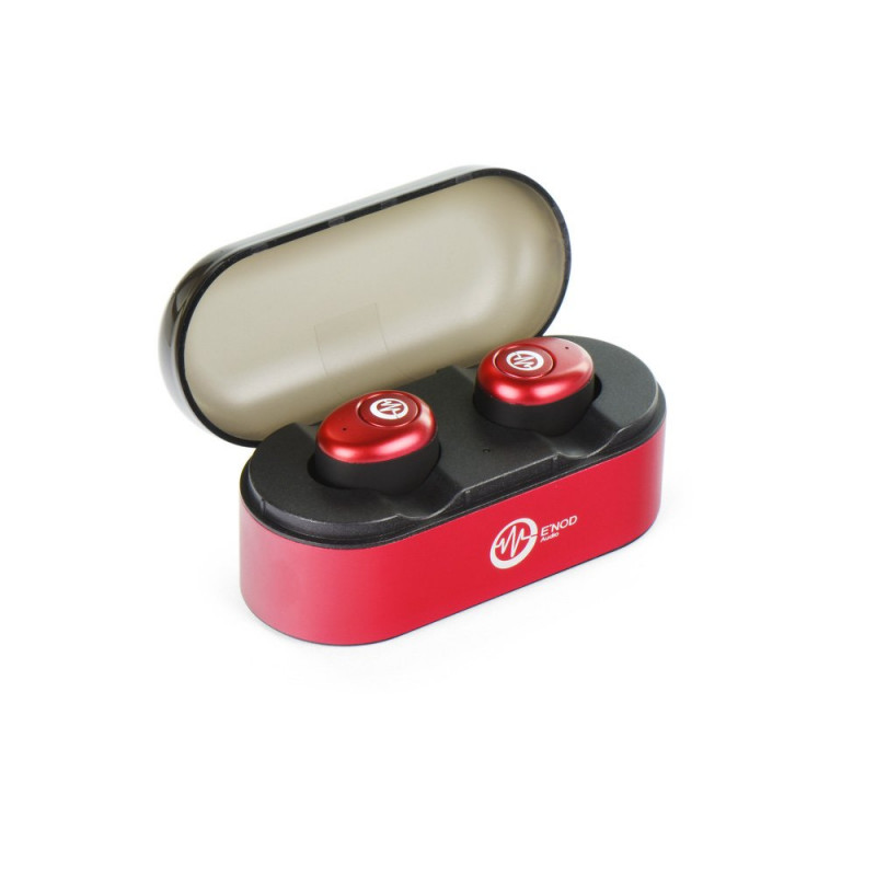 Bluetooth Headset Stereo Enod Mini Ring - Κόκκινο Bluetooth Headset Stereo Enod Mini Ring - Κόκκινο