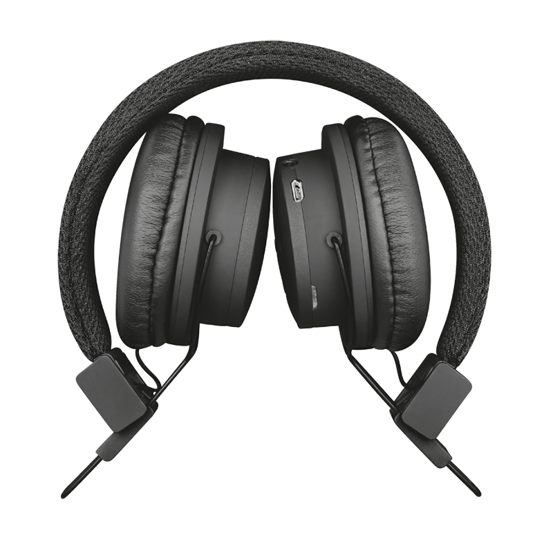 Headphones Bluetooth Trust LEVA - Μαύρο Headphones Bluetooth Trust LEVA - Μαύρο