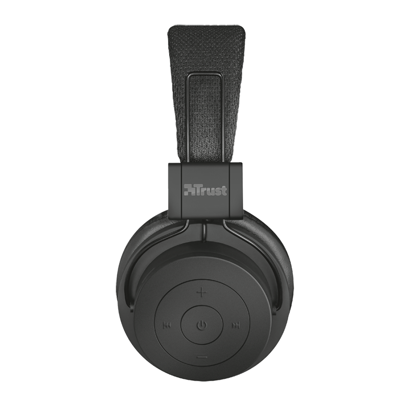 Headphones Bluetooth Trust LEVA - Μαύρο Headphones Bluetooth Trust LEVA - Μαύρο