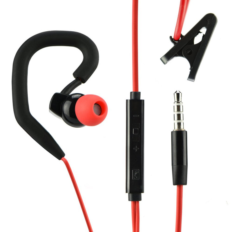 Handsfree Bluestar Ακουστικά Handsfree Sport Sp80 - Μαύρο / Κόκκινο Handsfree Bluestar Ακουστικά Handsfree Sport Sp80 - Μαύρο / Κόκκινο