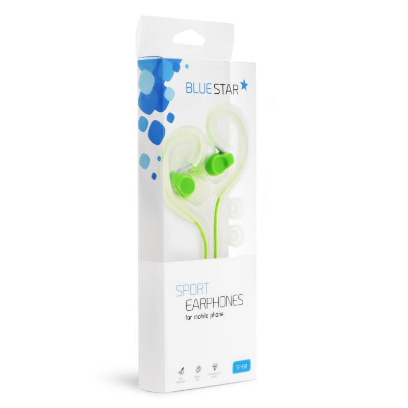 Handsfree Bluestar Ακουστικά Handsfree Sport Sp80 - Πράσινο Handsfree Bluestar Ακουστικά Handsfree Sport Sp80 - Πράσινο