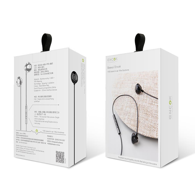 Handsfree Ακουστικά Baseus Encok H06 - Μαύρο Handsfree Ακουστικά Baseus Encok H06 - Μαύρο