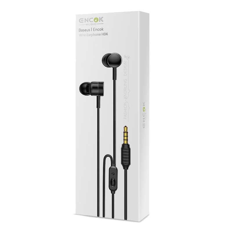Handsfree Ακουστικά Baseus Enock H04 - Μαύρο Handsfree Ακουστικά Baseus Enock H04 - Μαύρο
