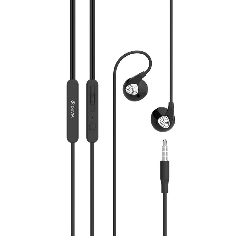 Handsfree Ακουστικά DEVIA Ripple D2 - Μαύρο Handsfree Ακουστικά DEVIA Ripple D2 - Μαύρο