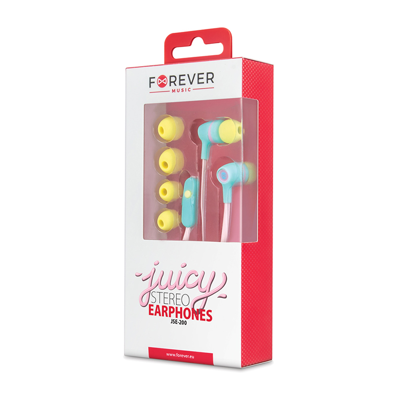 Handsfree Ακουστικά Forever JSE-200 Pastel Handsfree Ακουστικά Forever JSE-200 Pastel